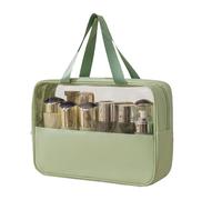 Hogvinnatil Organizzatore cosmetico, organizer per WC, borsa per la cura della pelle di grande capacità, accessorio da bagno impermeabile, organizer leggero per uomini, donne, verde, descrizione