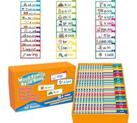Hogvinnatil Phonics Carte Flash, Lettura di Carte Flash | Lettura di Giochi FlashCard | Lettura e rima del vocabolario Famiglie Word educazione della scheda flash per i 4-8 anni