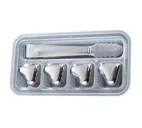 Hogvinnatil Pietre di ghiaccio riutilizzabili, blocco di ghiaccio per bottiglie d'acqua | Bere riutilizzabile blocco di ghiaccio in metallo | Rocce di refrigerazione a forma di cuore ad alto