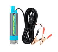 Hogvinnatil Pompa sommergibile - Pompa per Acqua, Olio e Barili | Riempimento Portatile con 2 Pinze per Camion Barca Fattoria Caravan