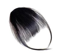 Hogvinnatil Pone a clip per capelli veri, clip on pony da donna | Human Fringe clip per capelli da donna | Girlfriend Sisters Bangs with Temples estensioni quotidiane per fotografia, appuntamenti