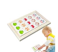 Hogvinnatil Puzzle Scorrevole Per Bambini | Giocattolo Rompicapo in Legno a Tema Animali - Gioco Di Puzzle Logico,Per Viaggio In Aereo E Regalini Per Bambini Ragazzo E Ragazza