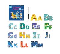 Hogvinnatil Puzzles - Puzzle alfabeto lettere per gioco di riconoscimento con cartoni animati per scuola materna e divertimento in classe per ragazzi e ragazze