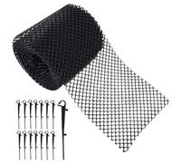 Hogvinnatil Rete per trincee di drenaggio - Rete copre giardini antiinceppamenti - Trappola per foglie e rifiuti, protezione per scarichi, uso in fattorie e sentieri