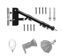 Hogvinnatil Supporto Parete per Luci Anello - Supporto Triangolo Lampada Parrucchiere - Multifunzione per Riflettore per Ritratti Salone Parrucchiere Fotografo | Montaggio a Muro per Video e