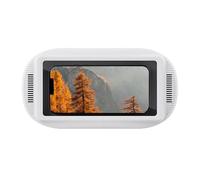 Hogvinnatil Supporto per cellulare sotto la doccia, anti-appannamento da parete, con altoparlante | Supporto per cellulare da bagno e doccia, per chiamare ascoltare musica in cucina casa e residenza