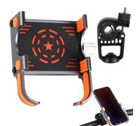 Hogvinnatil Supporto per telefono cellulare per moto, supporto per telefono per bicicletta - supporto telefonico morsetto manubrio | sicurezza blocco ad alta velocità culla smartphone