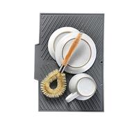 Hogvinnatil Tappetino Asciugapiatti, Salvacaldo Piegevole, Tappetino 38x25 cm Silicone Per Stoviglie Calde, Accessori Asciugatura Verdure Frutta Posate Bacchette