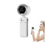 Hogvinnatil Ventilatore portatile Handheld, Ventilatore a mano ricaricabile | Scrivania ventilatore portatile pieghevole personale | Durata della batteria lunga, display digitale regolabile a 5