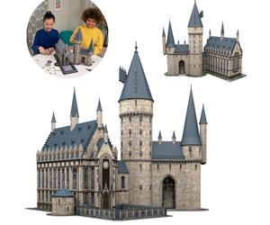 Hogwart Castello di Harry Potter Scuola di Magia Sala Grande Castle Puzzle 3d