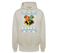 Hogwarts | Ugly Christmas - Felpa con cappuccio, pietra naturale, L