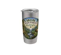HOH Rainforest Olympic National Park Washington Stati Uniti d'America Bicchiere termico in acciaio inox doppia parete