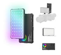 Hohem HPL-R01 Illuminazione Fotografica Portatile per Stabilizzatore iSteady M7 e Smartphone - 95+ CRI, 2500K-9000K Temperatura Colore, RGB 360° con 24 Effetti, Modalità Flash per Live Streaming