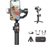 hohem iSteady M7 - Stabilizzatore cardanico per smartphone w/AI Tracker, controller rimovibile, 500 g, stabilizzatore cardanico per iPhone Android, touchscreen da 1,4 pollici e asta di prolunga