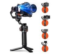 Hohem iSteady MT2 Kit, Stabilizzatore per Fotocamera Mirrorless d'azione Smartphone Canon Sony Panasonic Nikon Fujifilm, 3 assi, AI Tracker, luce di Riempimento Magnetica, carico utile di 1.2kg, 653g