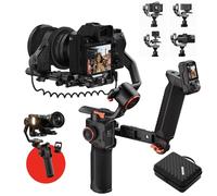 Hohem iSteady MT3 Pro Kit Gimbal Stabilizzatore per Fotocamera, con AI Tracker e Telecomando Live Feed Rimovibile, Manopola Rotante Bidirezionale, Follow Focus, Rotazione Verticale Rapida, Capacità di