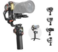 hohem iSteady MT3 Pro Stabilizzatore per fotocamera con tracciamento AI, giunto cardanico 4 in 1 per mirrorless/compatta/action camera e smartphone, telecomando touchscreen staccabile da 1,4 pollici