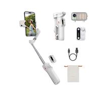 Hohem isteady V3 Gimbal Stabilizer, Tracciamento AI magnetico, remoto rimovibile, smartphone a 3 assi gimbal con canna telescopica e treppiede integrate, perfetto per i creatori di contenuti (bianco)