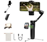 Hohem iSteady V3 Ultral AI Stabilizzatore a Tre Assi per Smartphone: Tracciamento Automatico, Schermo Touch a Colori, Luce a 3 Colori, Adattamento Magnetico, Rotazione 360°, iOS/Android per Video