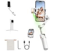 Hohem iSteady V3 Ultral AI Stabilizzatore a Tre Assi per Smartphone: Tracciamento Automatico, Schermo Touch a Colori, Luce a 3 Colori, Adattamento Magnetico, Rotazione 360°, iOS/Android per Video