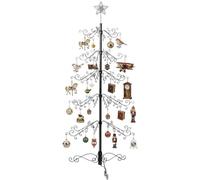 HOHIYA Albero di Natale 213 cm Premium in Metallo Nero Facile Montaggio Perfetto per Casa Ufficio Eventi and Regalo di Natale