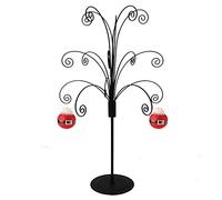 HOHIYA Ornament Tree Display Stand Holder Hanger 20 Inch Wire Hook Hanging Metal for Christmas Swarovski Crystal Glass Decorations Gift Taiwan Made Black