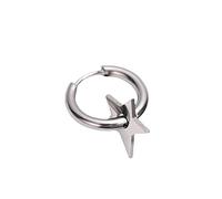 Hohlhop Orecchini Big Star Orecchini a perno in acciaio inox gioielli donna triangolo invertito orecchino cavo, Taglia unica, come descritto
