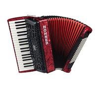 Hohner A16732 Bravo Line Facelift III -96 Bass - Fisarmonica cromatica per pianoforte con custodia, colore: rosso