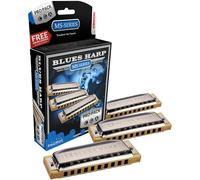 HOHNER Armonica a bocca Blues Harp MS, C/G/A, confezione da