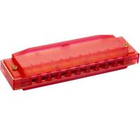 HOHNER Armonica a bocca Translucent Harp, C, rosso