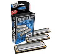 Hohner Big River Harp Pro 3 pezzi Chiave di sol, a, C