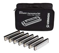 HOHNER BLUES BLAND PACK 7 ARMONICHE DIATONICHE A C D E F G e Bb CON CUSTODIA