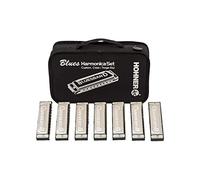 Hohner Bluesband 1501/7 - Armoniche con custodia, confezione da 7