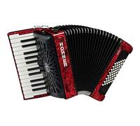 Hohner Bravo II 48 Silent Key Accordion, Red