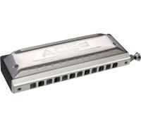Hohner Harmonicas Ace 48, 12 fori, chiave di do, argento, custodia in nylon