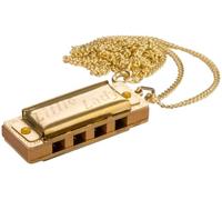 HOHNER Little Lady, Armonica a bocca placcata in oro con catena