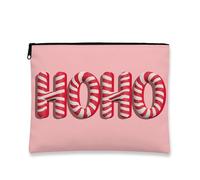 Hoho Candy Trousse per trucchi, color pesca, borsa da viaggio per donne, piccola borsa portatile con cerniera, borsa da toilette per la cura della pelle delle vacanze, Pesca, 7x9 Inch, Candy