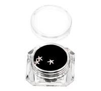 Hohopeti 1 Scatola Box Decorazioni Dentali in Metallo Rosa Rosa Ultra Sottili con Cristalli a di Crostaceo per Accessori Dentali Sicuri e Riflettenti per Donna Personalizzabili