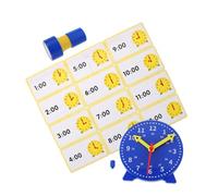 Hohopeti 1 Set di Orologi per L'apprendimento degli Studenti: Giocattolo per Il Riconoscimento Dell'orologio per Bambini - Timbro per L'apprendimento del Tempo - Strumenti per