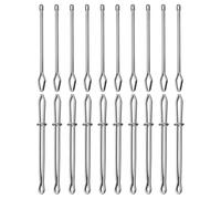 Hohopeti 10 Pezzi infila Cordoncino Accessori per Cucire Strumento di Filettatura Strumenti per Cucire Loop Turner Silver
