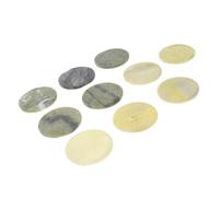 Hohopeti 10 pezzi Paletta per Colla Ciglia in Pietra Naturale Riutilizzabile Supporto Adesivo per Extension Ciglia con Superficie Liscia e Facile da Pulire Strumento Professionale per