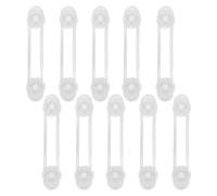 Hohopeti 10 pezzi Serrature Sicurezza Flessibili con Chiusura Antiscivolo per Armadietti e Blocca Sportelli Soffice in Trasparente per Sicurezza Ragazzo Ragazza e Animali Domestici