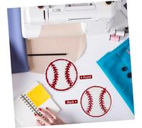 Hohopeti 10 pezzi Toppe Termoadesive Baseball Ricamate Patch Sostituibili Resistenti per Giacche e Quotidiano Decorazioni Pratiche per Vestiti e Accessori