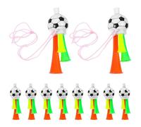 Hohopeti 10 Pezzi Tromba per Partita di Calcio Rumorosa Corno in Plastica Resistente 135 CM Giocattoli da Stadio per Sostenitori e Accessori Festa Sportive Colori Colore Colore Casuale