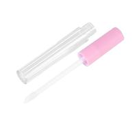 Hohopeti 10 pezzi Tubi Vuoti Lucidalabbra Trasparenti con Tappo Rosa e Nero Contenitori Cosmetici Compatti per Gloss Olio Labbra e Tintura Design Leggero e Portatile per Viaggi