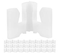 Hohopeti 100 Pezzi di Ferramenta per L'organizzazione Dell'armadio - Connettori per Tubi - Staffe per L'organizzazione E Parti per Scarpiera in Filo Metallico - Ferramenta per Ripiani Fai da Te per