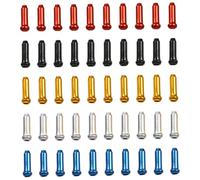 Hohopeti 100 Pezzi Tappi Terminali per Cavi Freno Bici Accessori per Freno e Cambio Protezione Anti-Sfilacciamento Cavo Compatibili Tutti i Tipi di Freni e Trasmissioni Strumenti