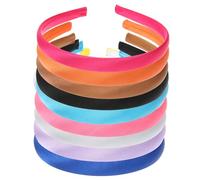 Hohopeti 12 pezzi Cerchietti Capelli Semplici Fasce Leggere Senza Denti per Fai da Te Accessori Moda Mix Colori