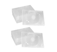 Hohopeti 12 pezzi Custodie Trasparenti per CD Dvd con Vassoio Integrato Organizer Protettivo Leggero per Dischi Resistente ai Segni e Antipolvere per Casa Auto e Cinema