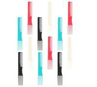 Hohopeti 12 Pezzi Pettini per Chioma da Parrucchiere a Due Lati Pettini Lisci per Uso Domestico e Salone per Acconciature e Trucco Materiali Resistenti e Delicati Sul Cuoio Colore Casuale